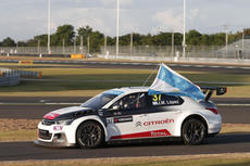 López celebrating as the World Champion