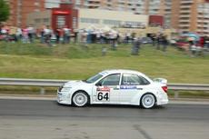 Lada on race track
