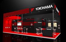 YOKOHAMA booth at Aircraft Interior Expo