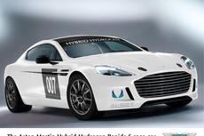 Aston Martin Hybrid Hydrogen Rapide S race car