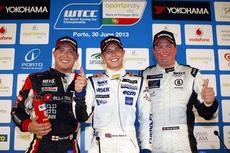 Podium at WTCC Porto