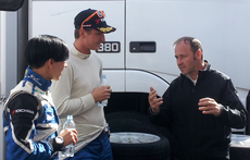 Andreas Aigner talking to Manfred Stohl