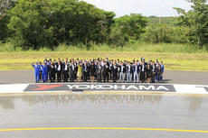 Scene from the expansion completion ceremony on 9th October
