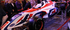 BRDC Formula 4 car on the YOKOHAMA stand