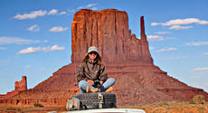 Young ladies travelling adventurously around the world on Mitsubishi vehicles fitted with YOKOHAMA tyres