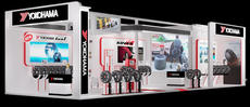 Image of the YOKOHAMA booth at India’s 12th Auto Expo 2014