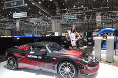 YOKOHAMA´s AERO-Y and Miss YOKOHAMA at the Geneva Auto Salon 2014