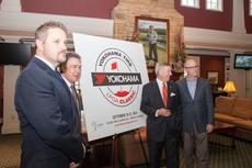 L-R: Andrew Briggs, YTC Director, Product Planning and Marketing; Prattville, Alabama Mayor Bill Gillespie Jr.; Montgomery, Alabama Mayor Todd Strange; and John Cannon, President of the RTJ Golf