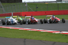 Action was close at Silverstone for the YOKOHAMA-shod BRDC F4 field
