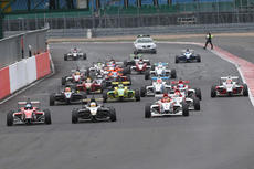 Start of F4 Race in Silverstone