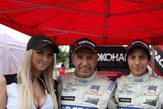 Marco Cavigioli and Co Driver with Yokohama Promo Girl