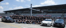 Participants at YOKOHAMA´s Summer Test Drive Event