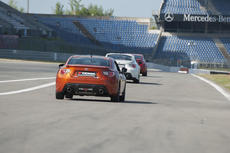 Cars on track at YOKOHAMA´s Summer Test Drive Event