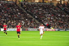 The MKDons in action against Manchester United at Stadium:mk