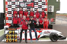George Russell wins the 2014 BRDC Formula 4 Championship with Lanan Racing