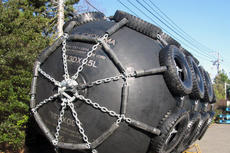 A YOKOHAMA pneumatic fender