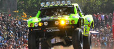 Cam Steele racing to third place in the 2014 Baja 1000