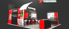 Image of YOKOHAMA booth at Aircraft Interiors Expo