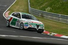 Alfa Romeo Giulietta Quadrifoglio Verde in action at VLN