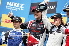 Michelisz (middle) leads YOKOHAMA Trophy