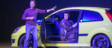 One of the cars equipped with YOKOHAMA tyres at this year's Clarkson, Hammond & May Live Tour