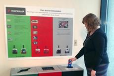 Recycling station at YTMV