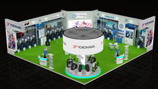 Image of the YOKOHAMA booth at Auto Expo India