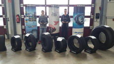 Students Ben Strabel and Luca Fink at the YOKOHAMA Tyre Test Center of Nürburgring 