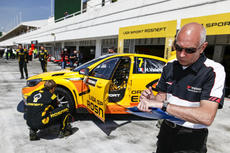 Yokohama Motorsports support team member focuses on detail