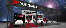 Image of the YOKOHAMA tyre booth