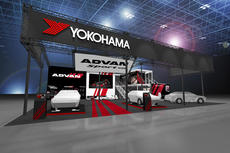 Image of the YOKOHAMA tyre booth