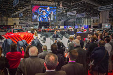 Press Conference Geneva Motor Show 2017 with Corporate Officer Yamamoto san of Yokohama Rubber Company Ltd