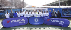 Commemorative picture in the Chelsea FC’s football training camp