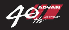 “ADVAN” 40th anniversary logomark