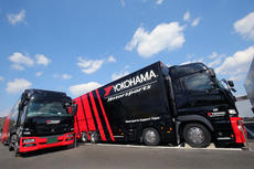 YOKOHAMA’s racing tyre service trailer