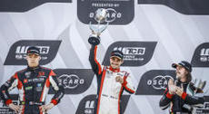 Ehrlacher leads the FIA WTCR and celebrates podium - Photo by Jean Michel Le Meur