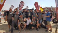 Dakar19_Final Oscar Fuertes and a delighted Team