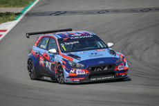 Gabriele-Tarquini at the recent test in Barcelona